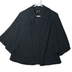 Susan Lawrence Black Large Sweater Cardigan